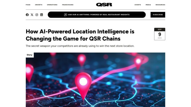 How AI-Powered Location Intelligence Is Changing the Game for QSR ...